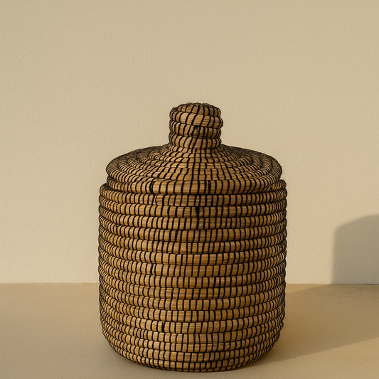 Grand Panier de Rangement Tressé (36x30cm)| Fait Main